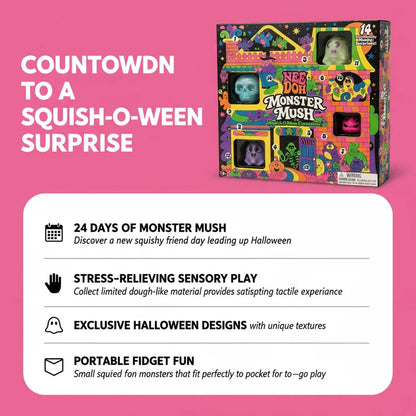 NeeDoh Monster Mush Squish-O-Ween Countdown