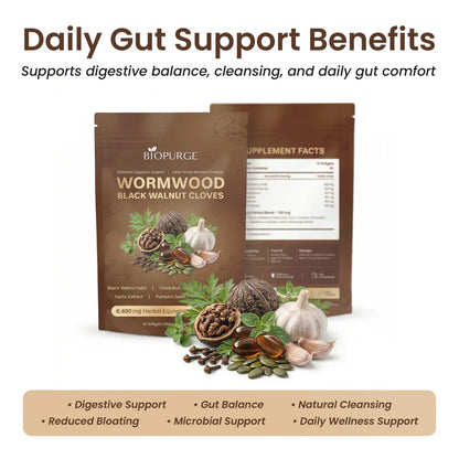 Black Walnut Wormwood Cleanse - 6,600mg softgels