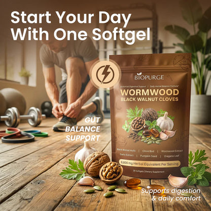 Black Walnut Wormwood Cleanse - 6,600mg softgels
