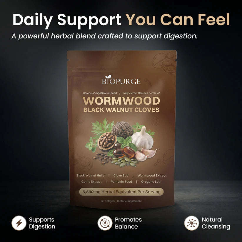 Black Walnut Wormwood Cleanse - 6,600mg softgels