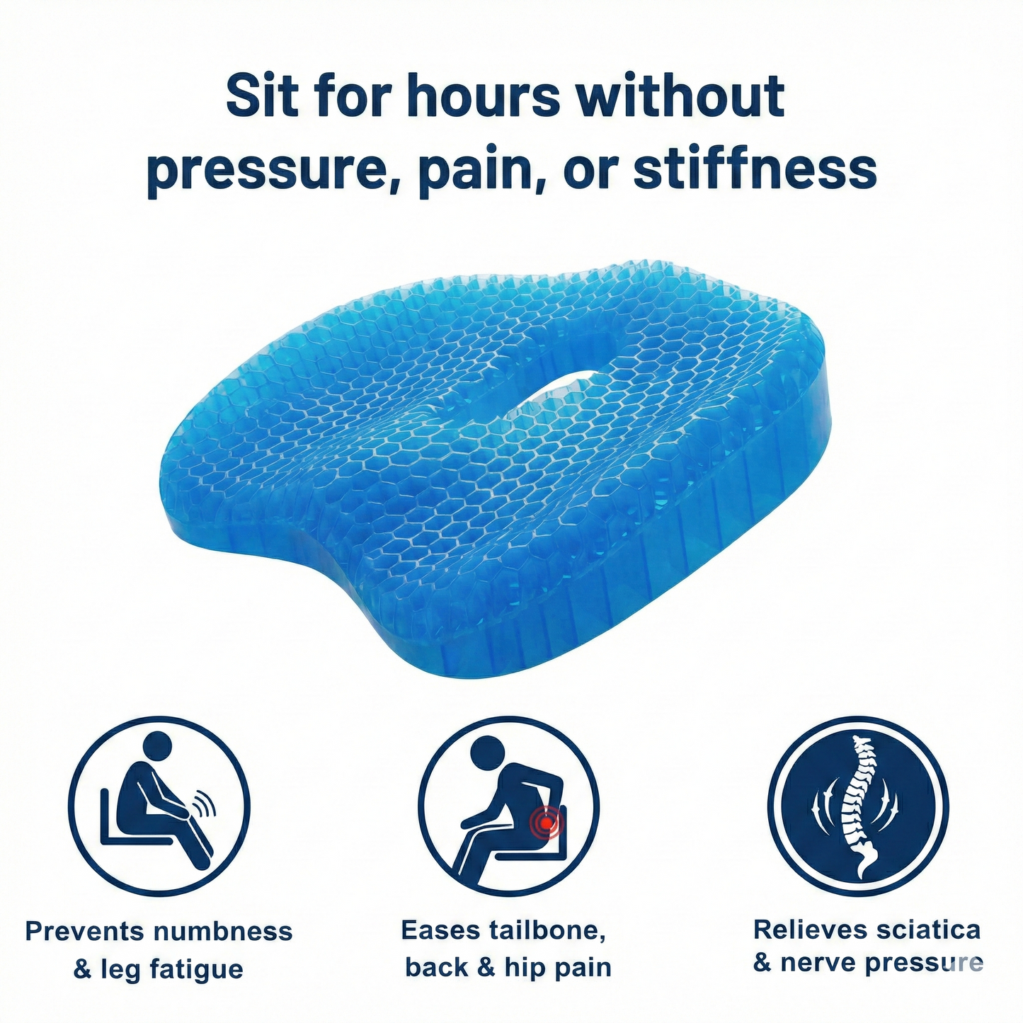 Eliminate Tailbone Pain And Sit Comfortably For Hours With MediGel
