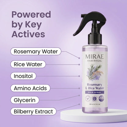 Rosemary + Rice Water Spray