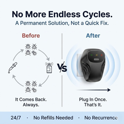 Keep your home pest-free. No chemicals. No effort.