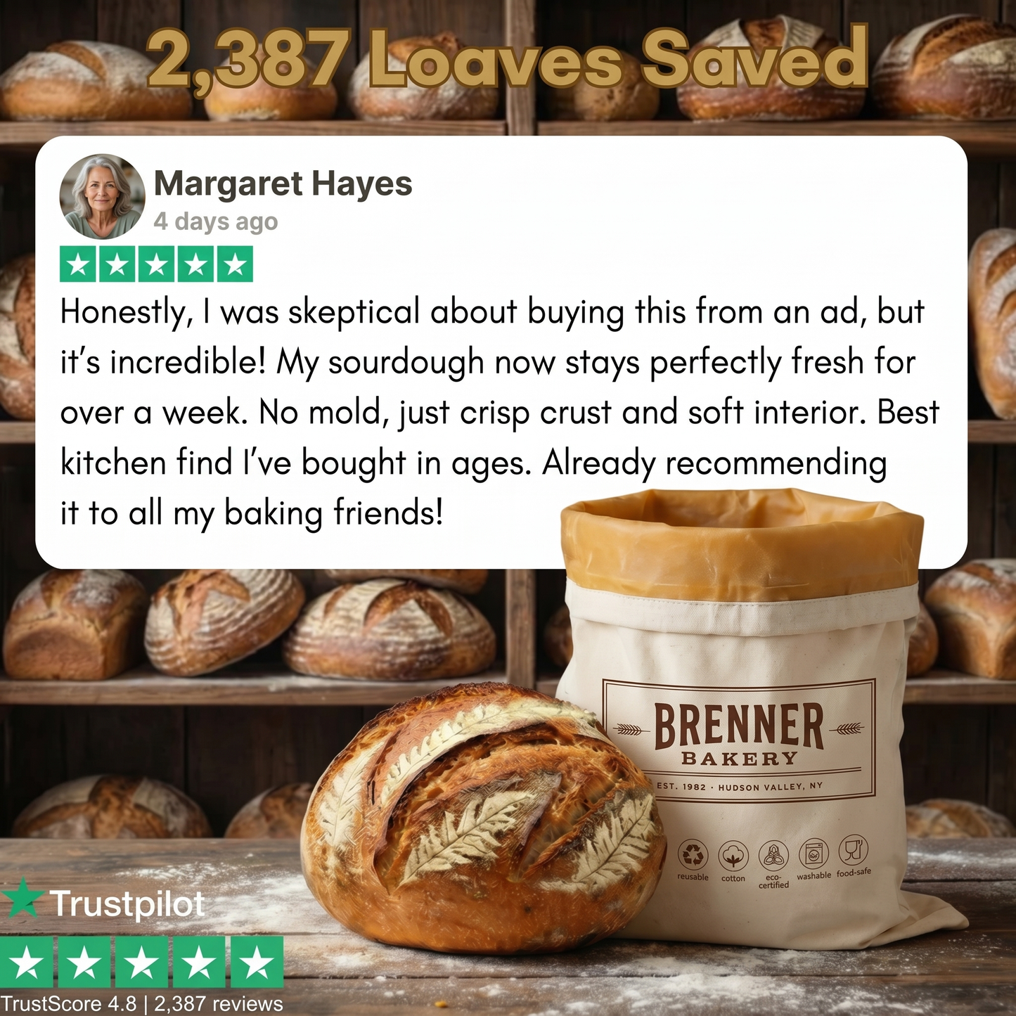Beeswax Bread Bag