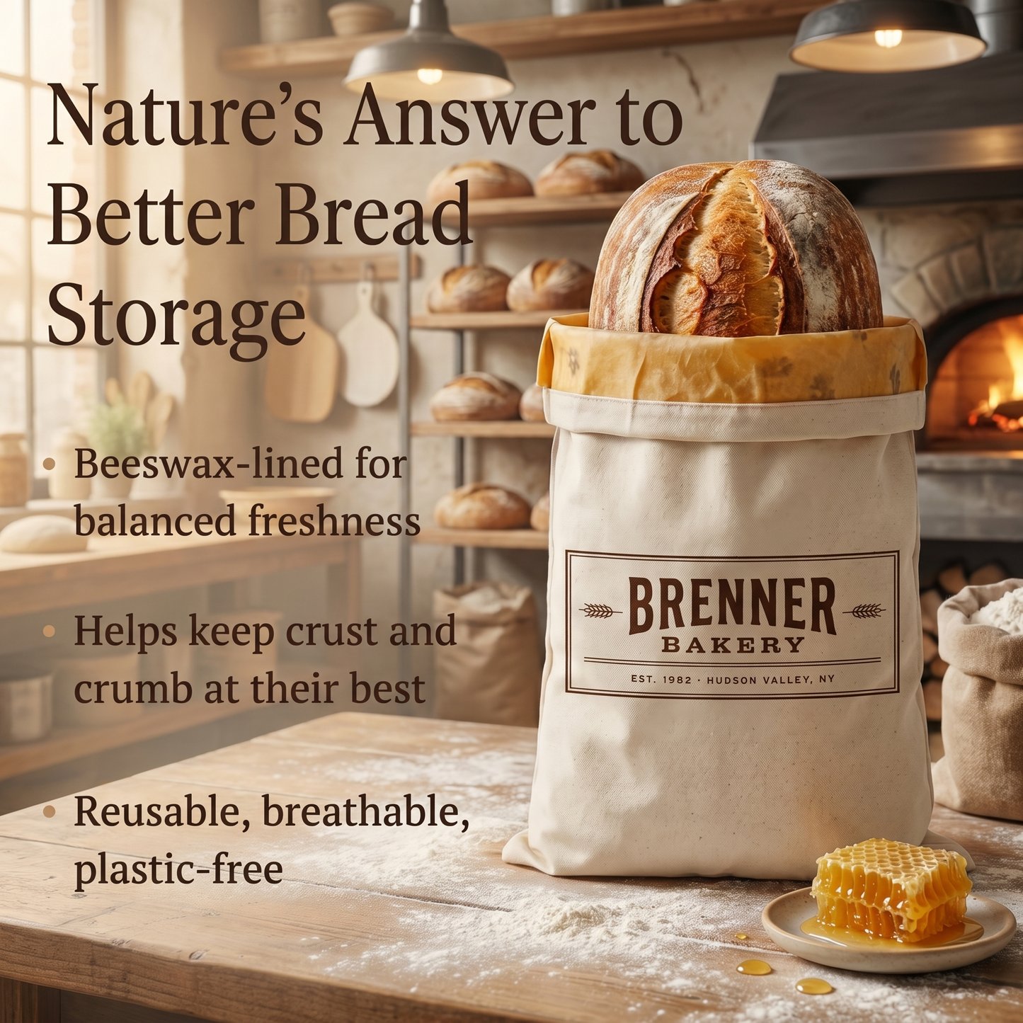 Beeswax Bread Bag